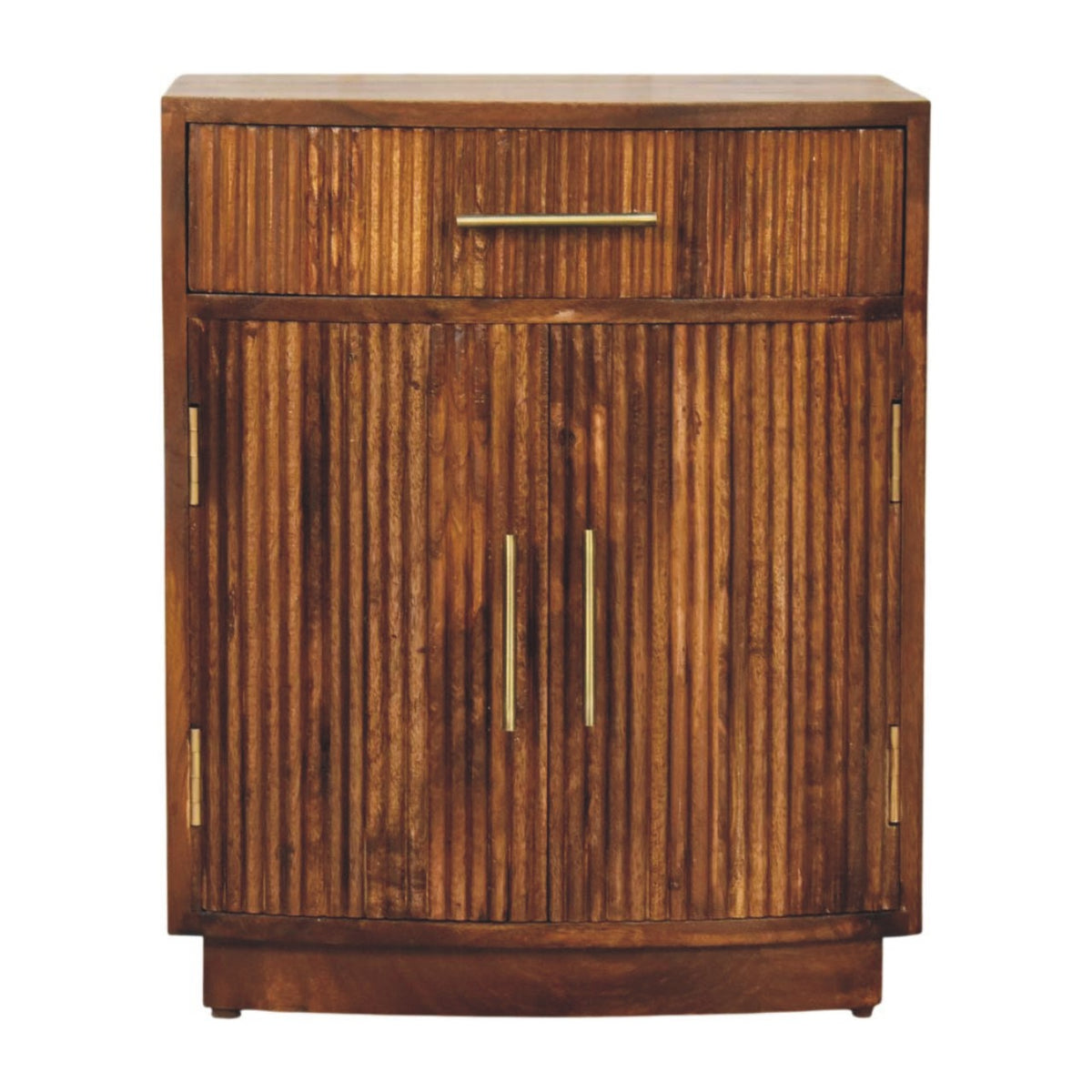 Highland Fluted Chestnut 1 Drawer Nightstand