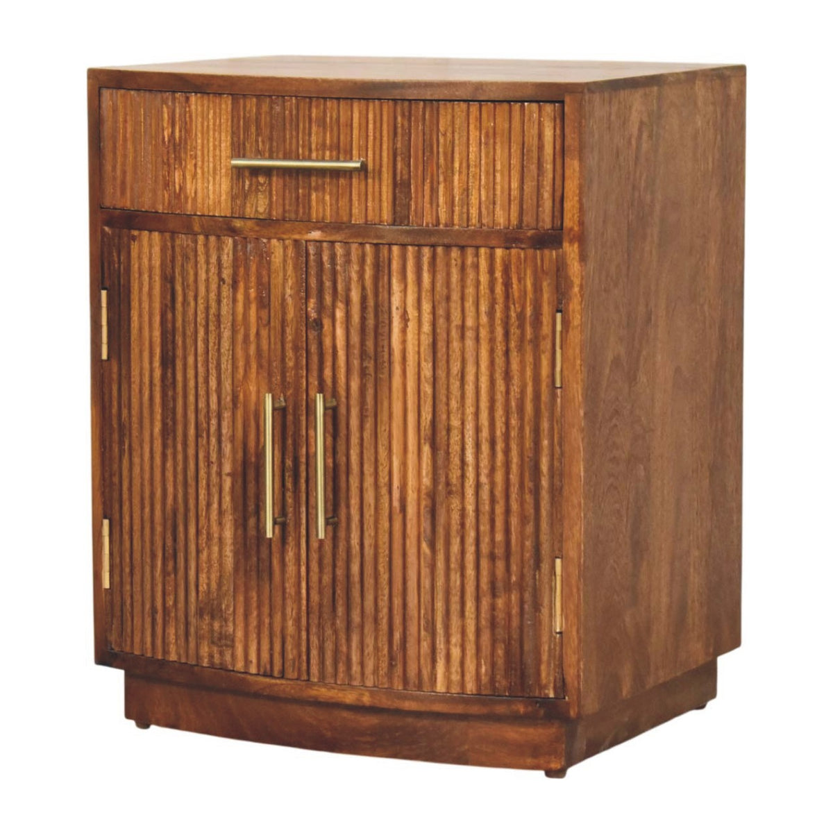 Highland Fluted Chestnut 1 Drawer Nightstand