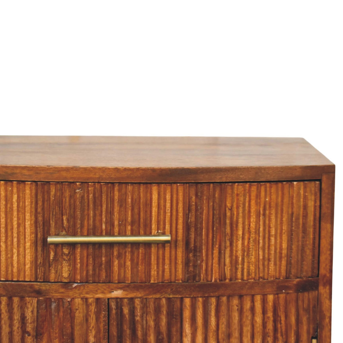 Highland Fluted Chestnut 1 Drawer Nightstand