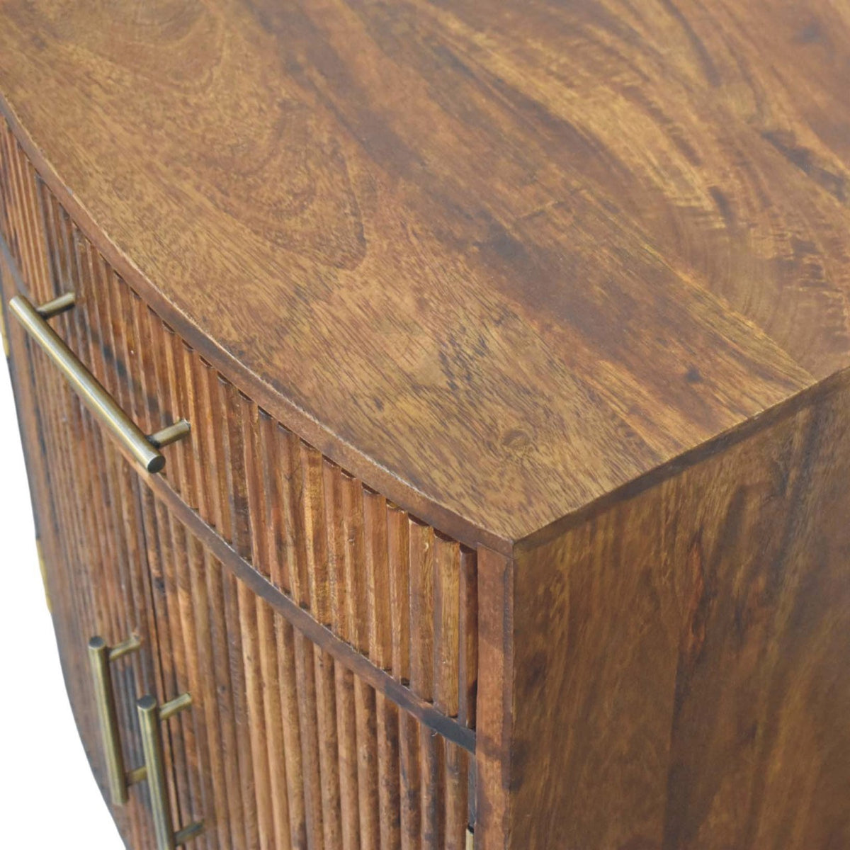 Highland Fluted Chestnut 1 Drawer Nightstand