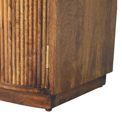Highland Fluted Chestnut 1 Drawer Nightstand