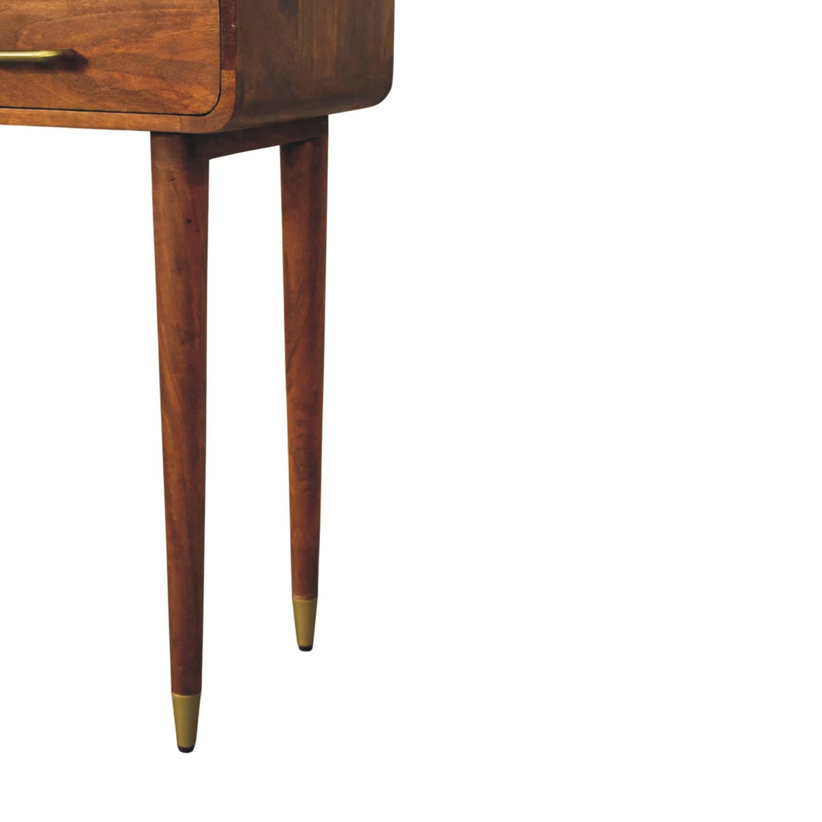 Bellevue Chestnut Curved Wood Console Table