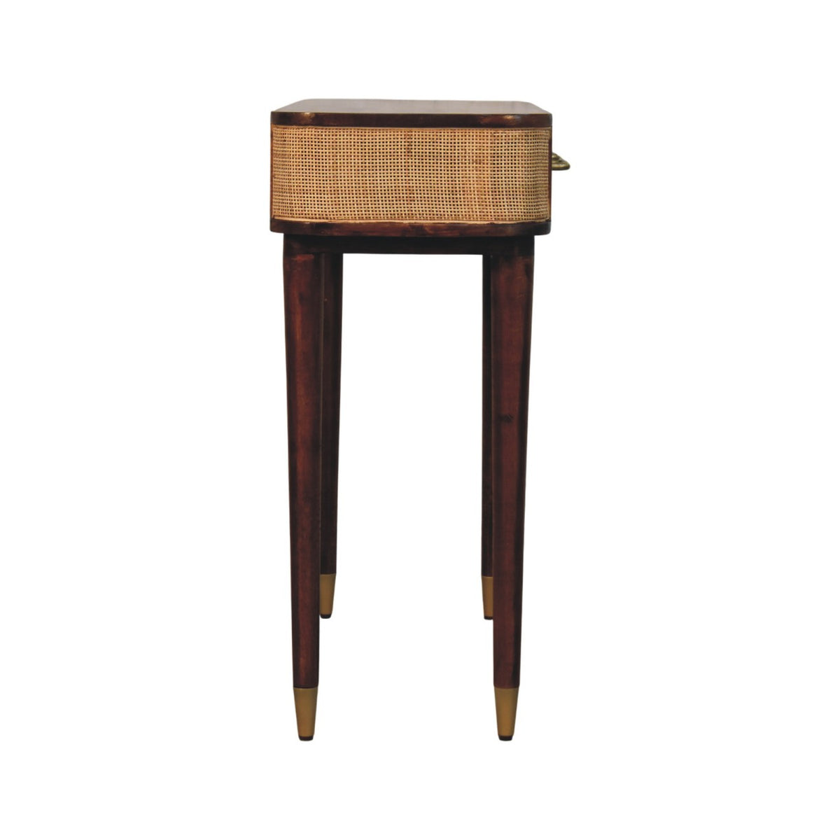 Bellevue Chestnut Cane 2 Drawer Console Table