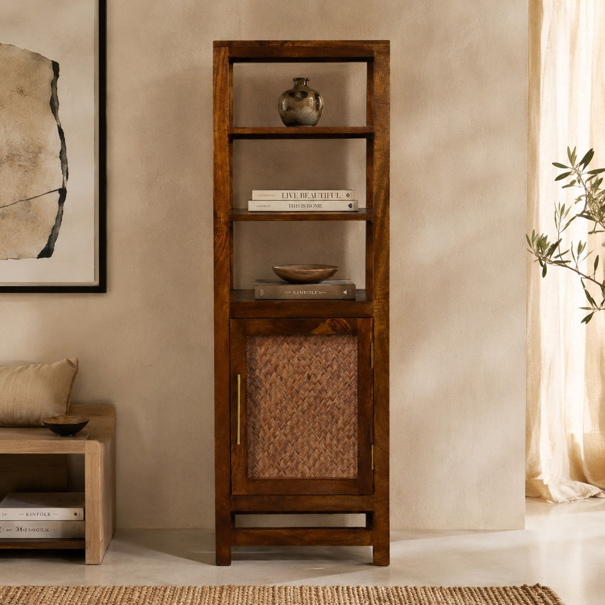 Chestnut Ridge 3 Shelf Cane Display Unit