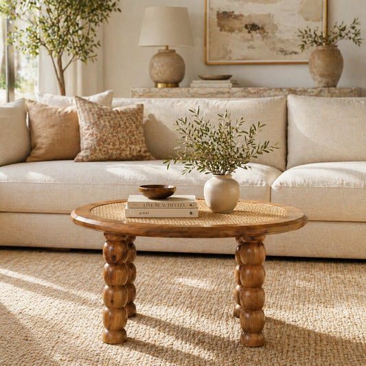 Malibu Rattan Spindle Coffee Table