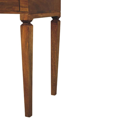 Boston Curved 1-Drawer Oak Writing Desk