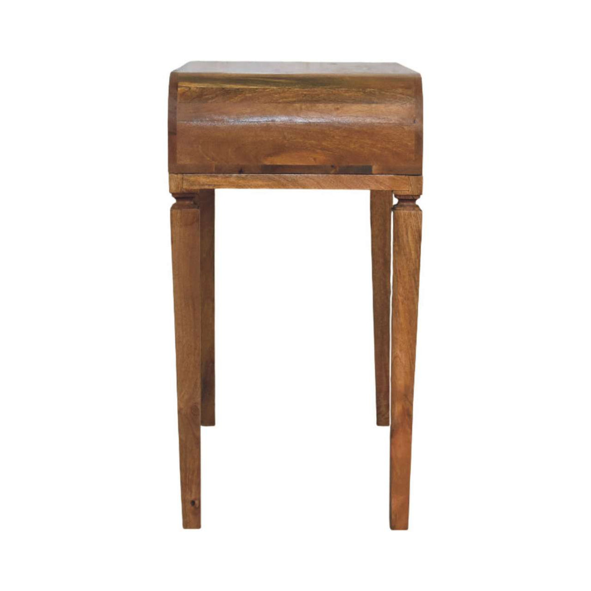 Boston Curved 1-Drawer Oak Writing Desk