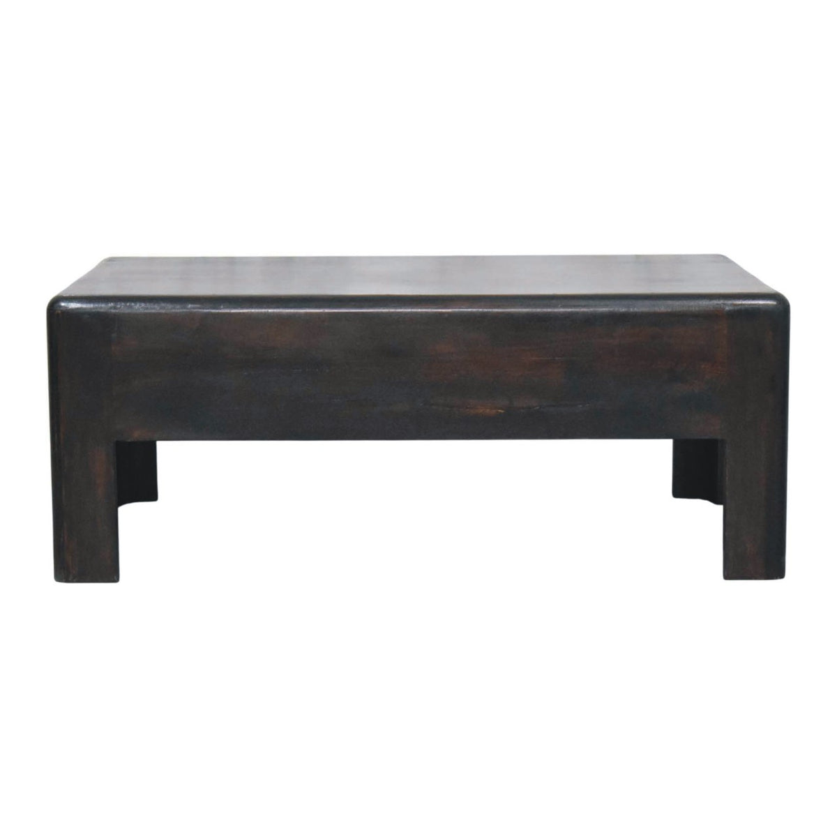 Mocha Solid Timber Low Block Coffee Table