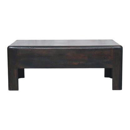 Mocha Solid Timber Low Block Coffee Table