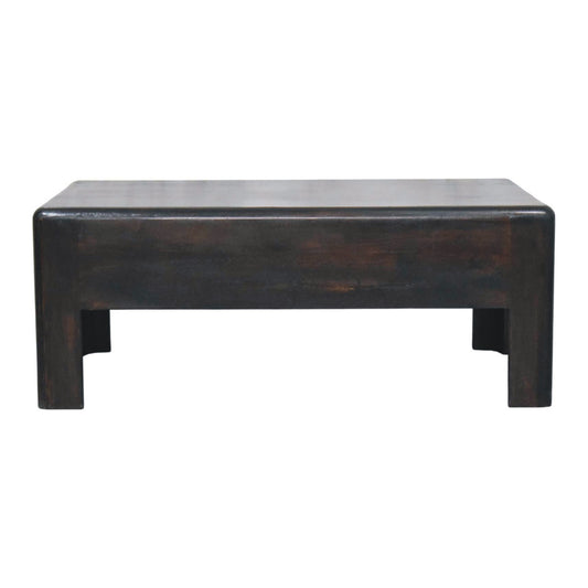 Mocha Solid Timber Low Block Coffee Table