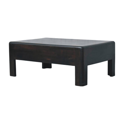 Mocha Solid Timber Low Block Coffee Table