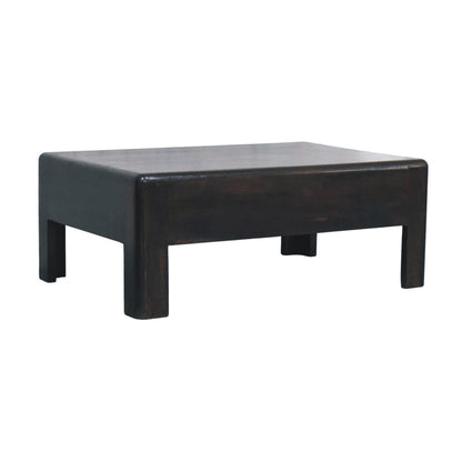 Mocha Solid Timber Low Block Coffee Table