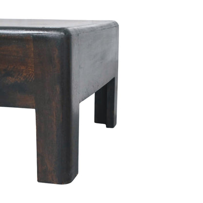 Mocha Solid Timber Low Block Coffee Table