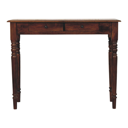 Charleston Turned-Leg 2 Drawer Console Table