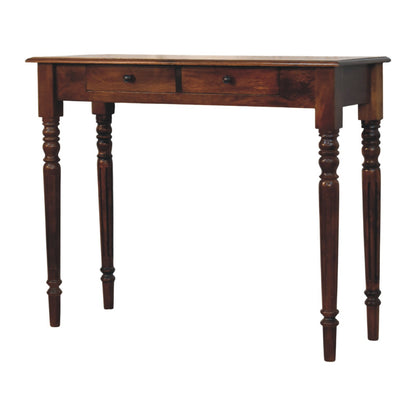 Charleston Turned-Leg 2 Drawer Console Table