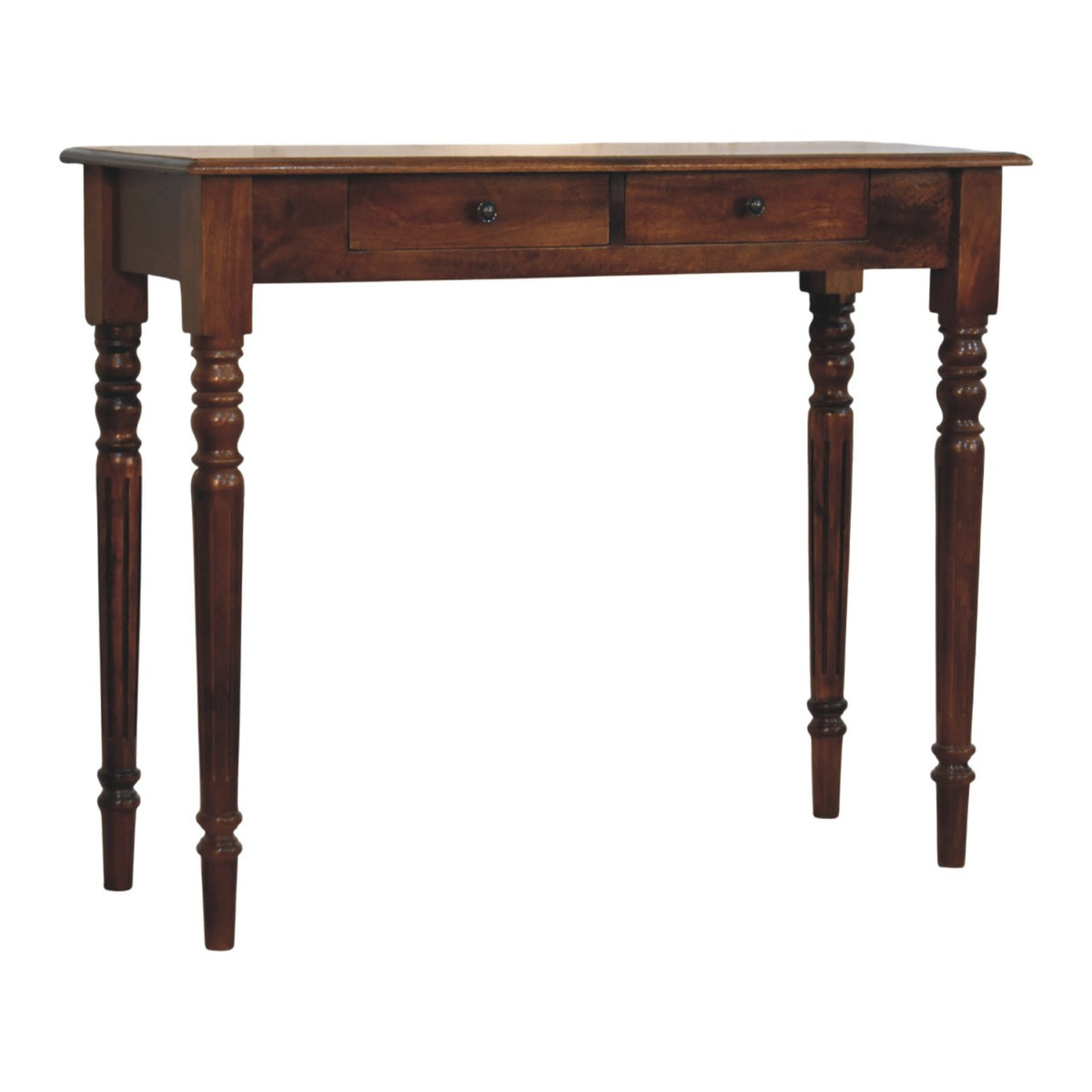 Charleston Turned-Leg 2 Drawer Console Table