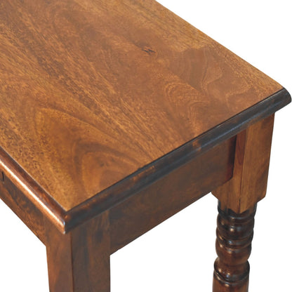 Charleston Turned-Leg 2 Drawer Console Table