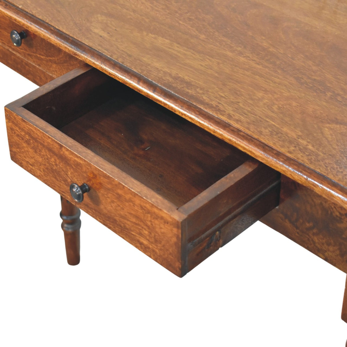 Charleston Turned-Leg 2 Drawer Console Table