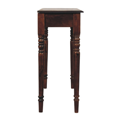 Charleston Turned-Leg 2 Drawer Console Table