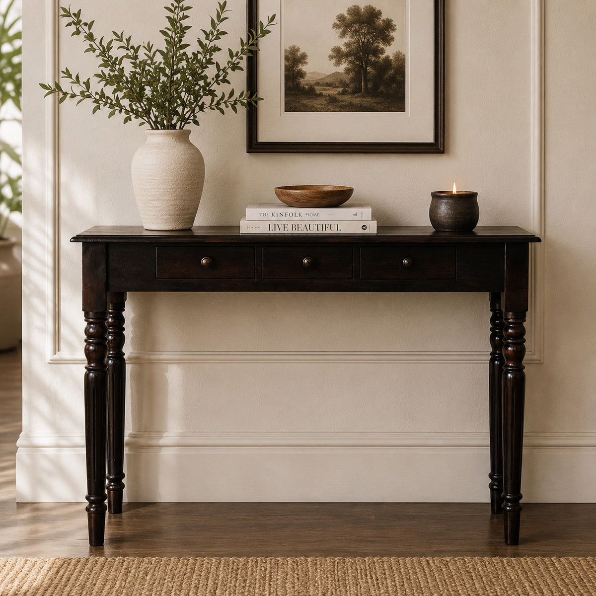 Charleston Spindle 3 Drawer Console Table