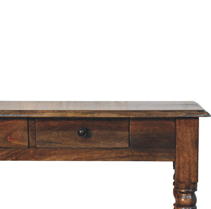 Charleston Spindle 3 Drawer Grey Console Table