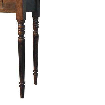 Charleston Spindle 3 Drawer Grey Console Table