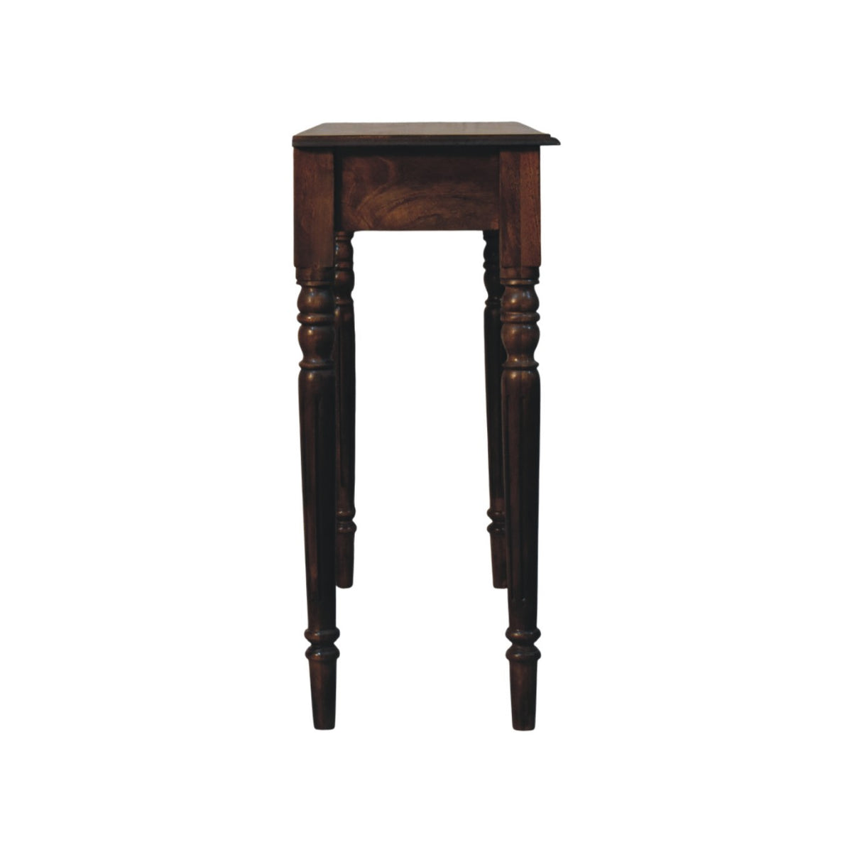 Charleston Spindle 3 Drawer Grey Console Table
