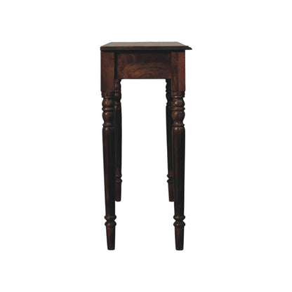 Charleston Spindle 3 Drawer Grey Console Table