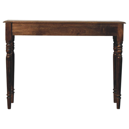 Charleston Spindle 3 Drawer Grey Console Table