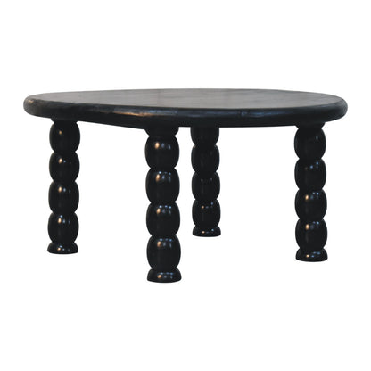 Savannah Spindle Carbon Ash Round Coffee Table