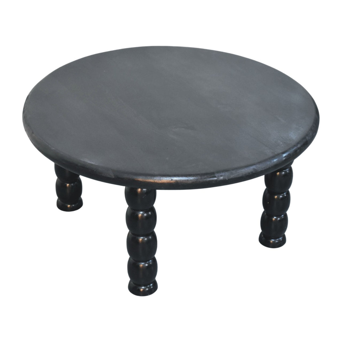 Savannah Spindle Carbon Ash Round Coffee Table