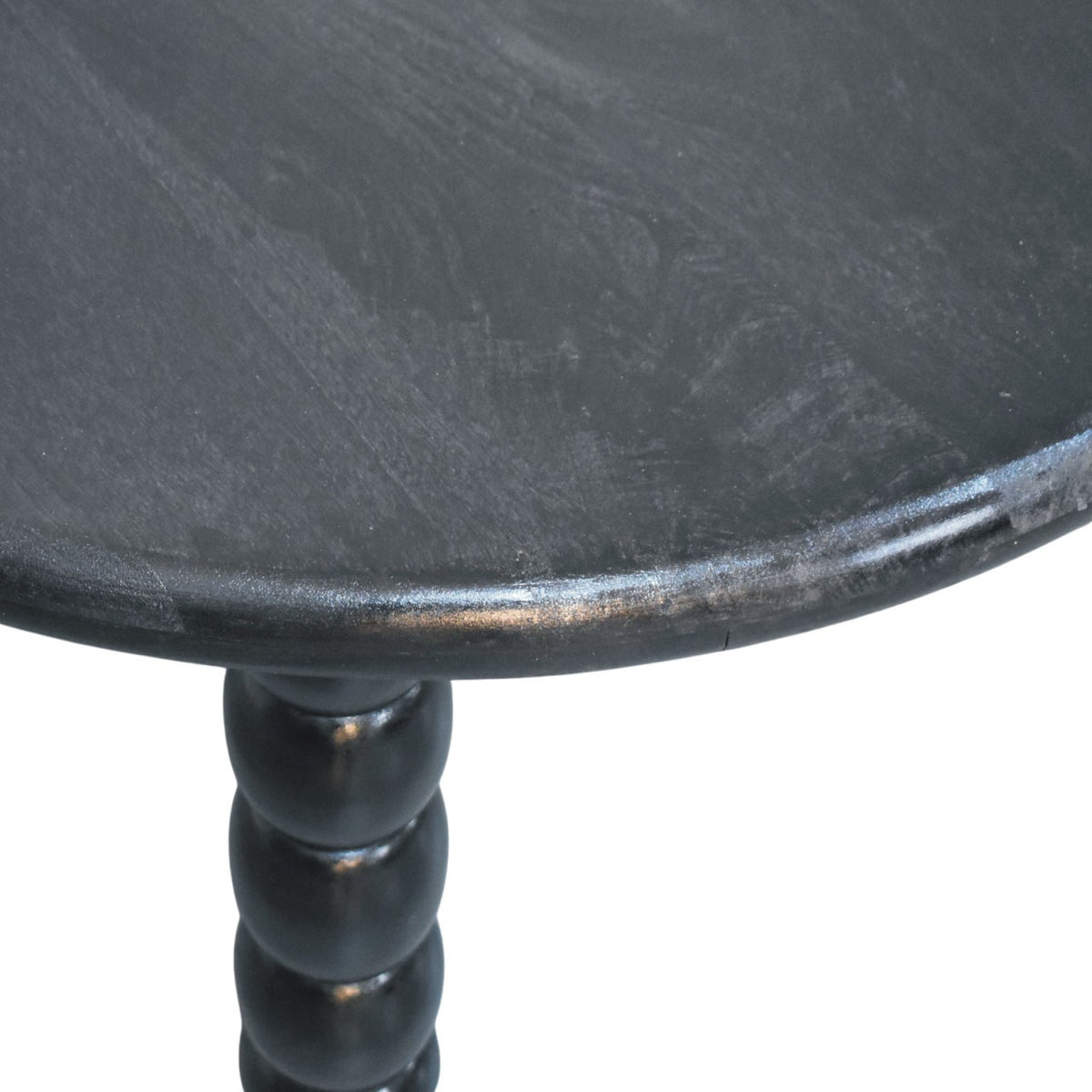 Savannah Spindle Carbon Ash Round Coffee Table