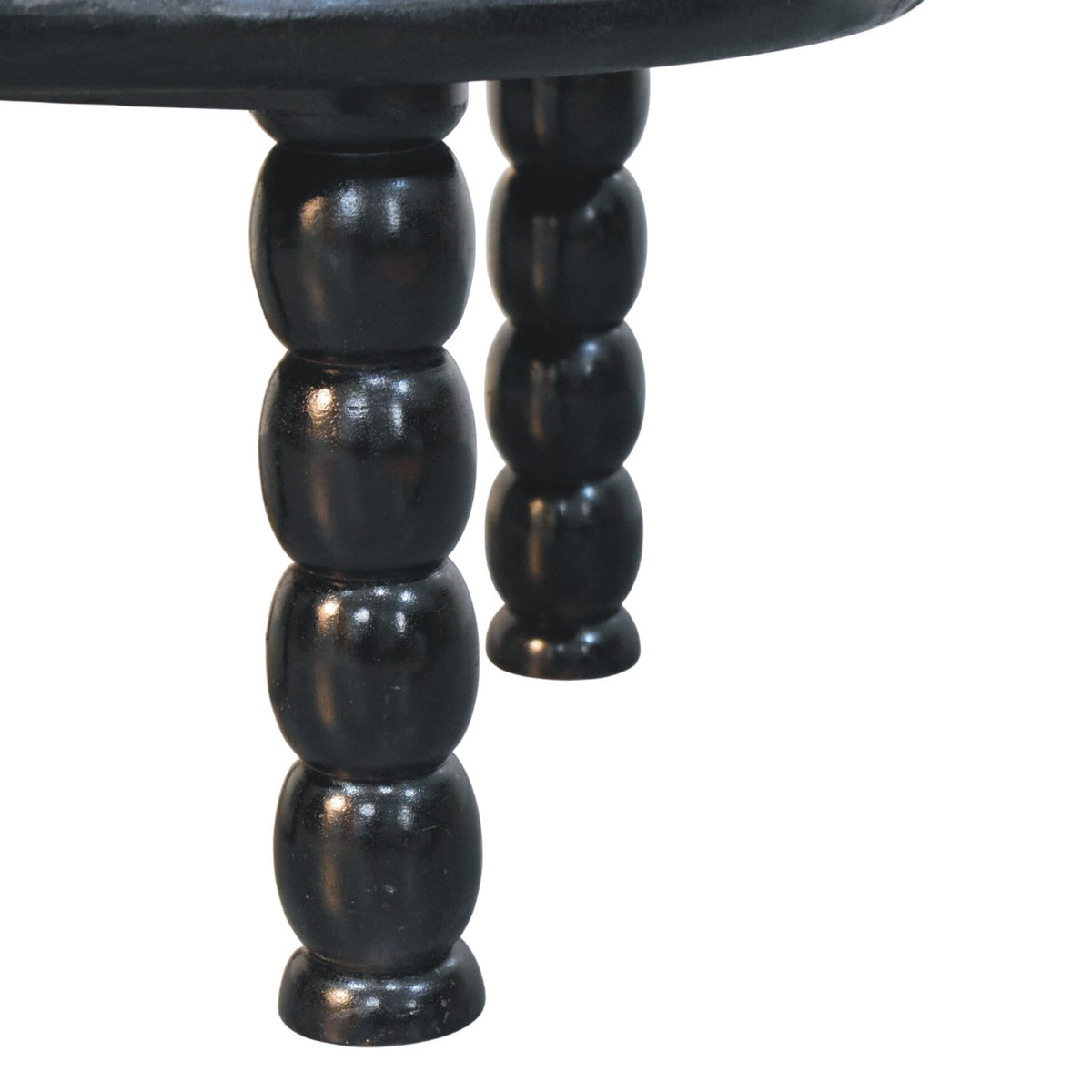 Savannah Spindle Carbon Ash Round Coffee Table