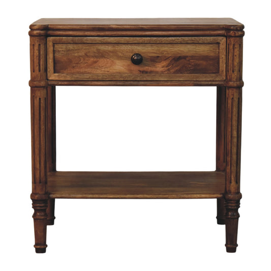 Lexington Amber Oak 1 Drawer Column Table