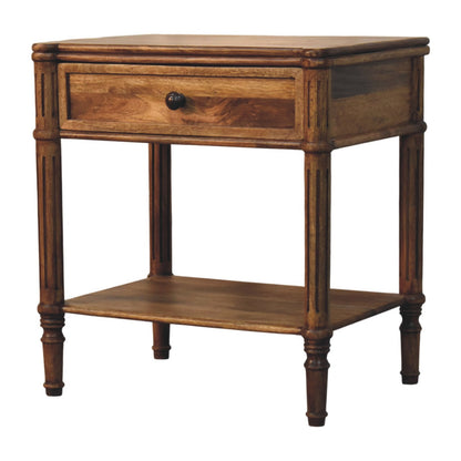 Lexington Amber Oak 1 Drawer Column Table