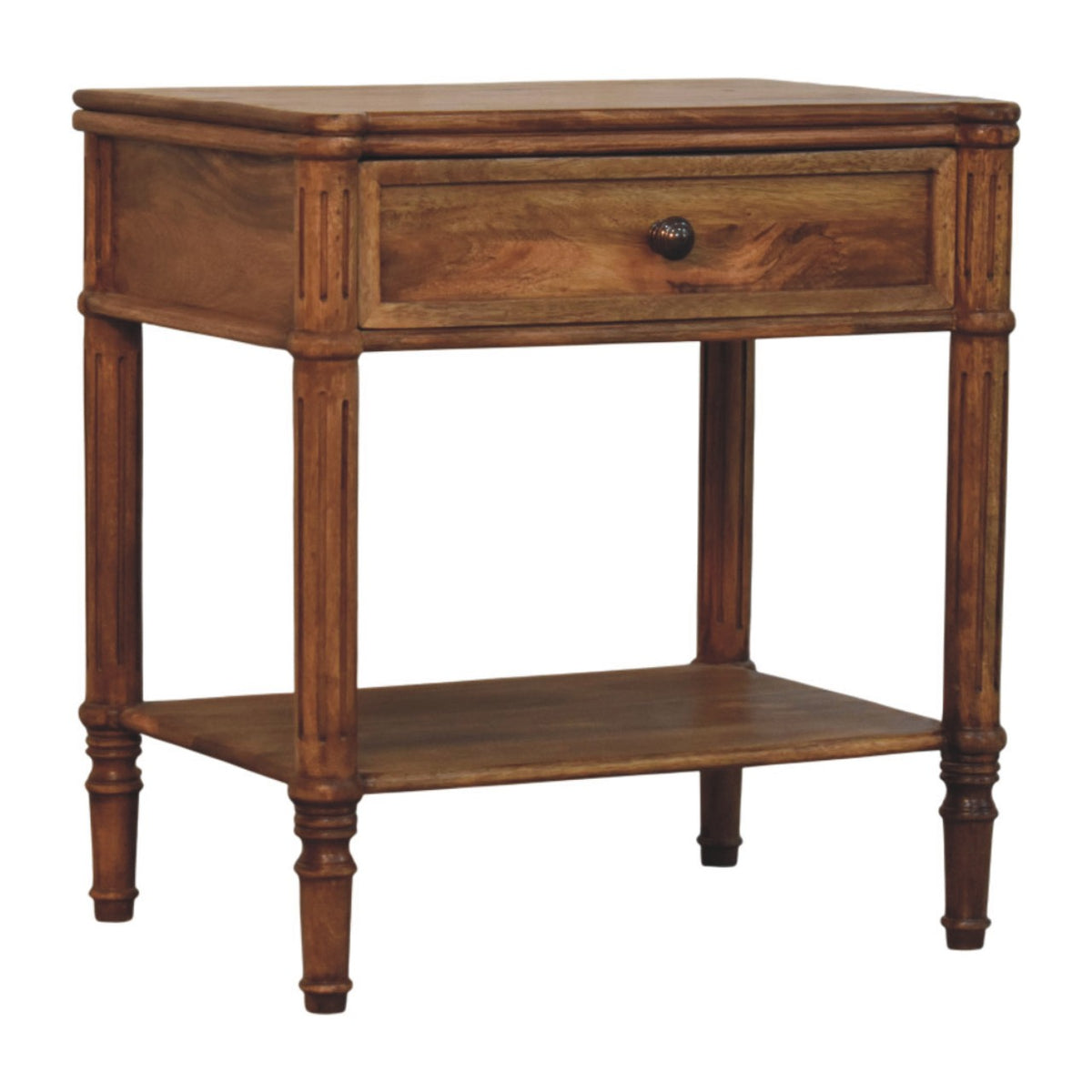 Lexington Amber Oak 1 Drawer Column Table