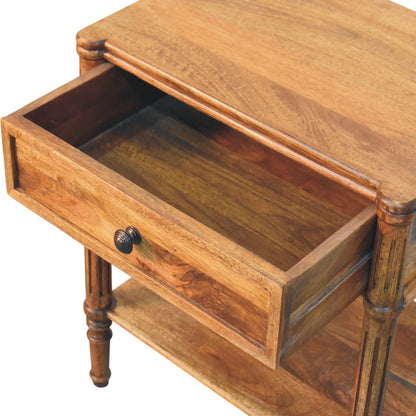 Lexington Amber Oak 1 Drawer Column Table