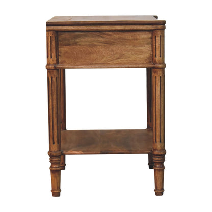 Lexington Amber Oak 1 Drawer Column Table