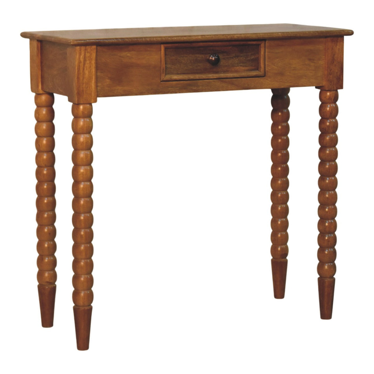 Savannah Oak Spindle 1 Drawer Console