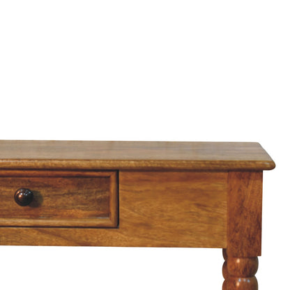 Savannah Oak Spindle 1 Drawer Console