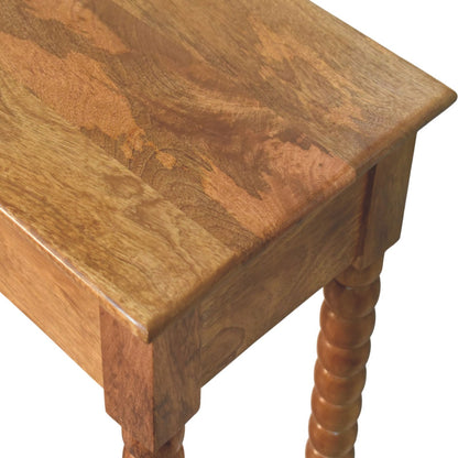 Savannah Oak Spindle 1 Drawer Console