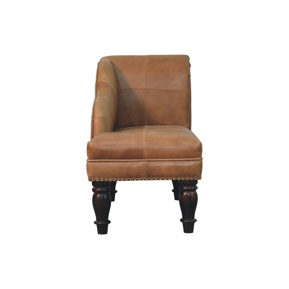 Sutton Buffalo Leather Brown Chaise Lounge