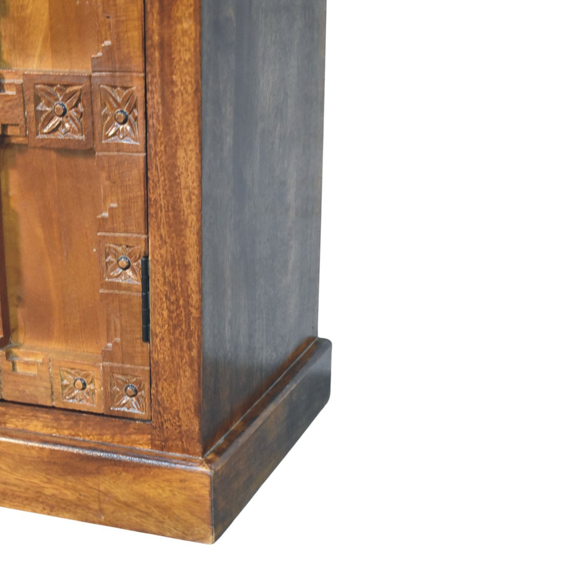 Windsor Carved Amber Oak 2 Drawer Cabinet