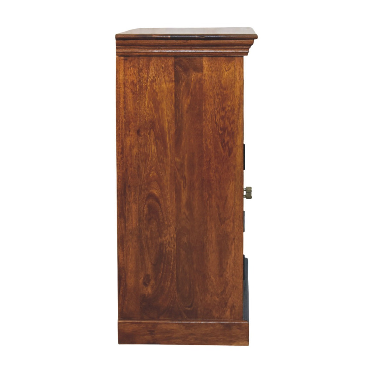 Windsor Carved Amber Oak 2 Drawer Cabinet