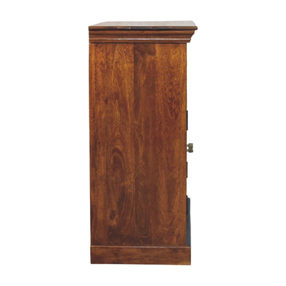 Windsor Carved Amber Oak 2 Drawer Cabinet