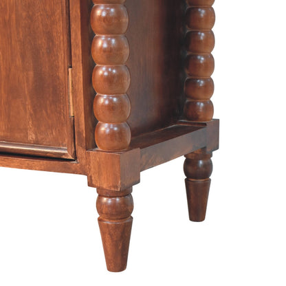 Savannah Spindle 2 Door Solid Wood Cabinet