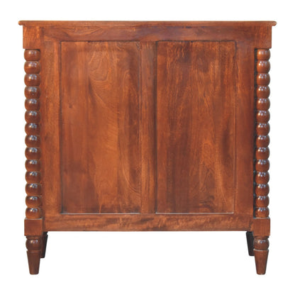 Savannah Spindle 2 Door Solid Wood Cabinet