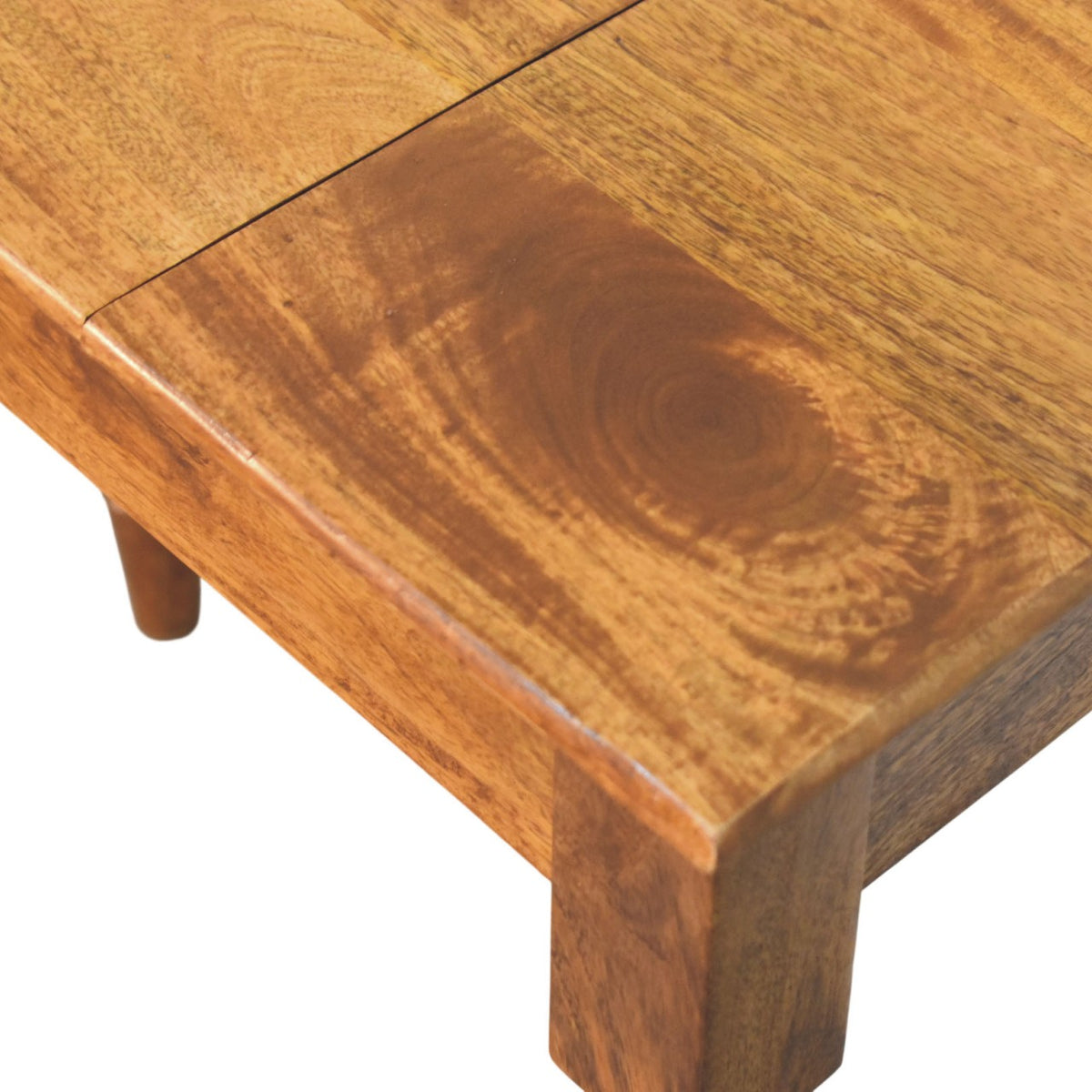 Savannah Spindle Amber Oak Wood Vanity Table