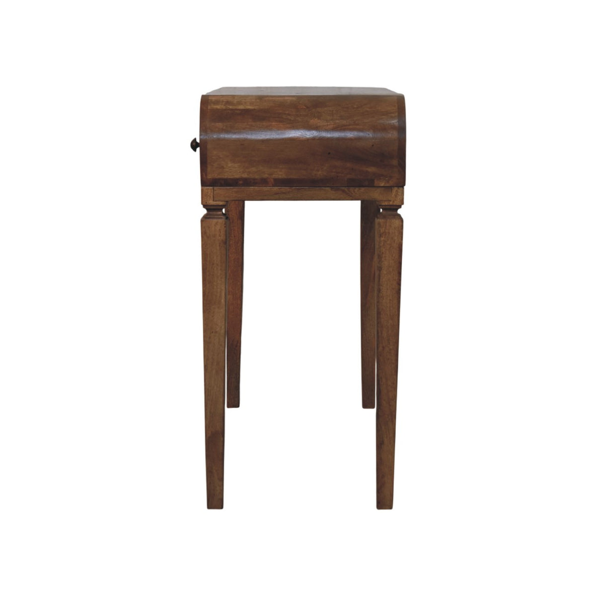Boston Teak Curved 2-Drawer Vanity Desk
