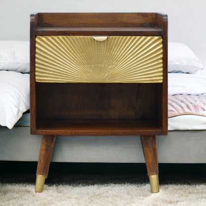 Phoenix Gold Chestnut 1-Drawer Nightstand